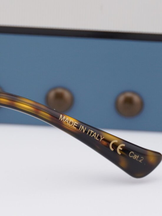 Gucci GG0650SK 002 Round Sunglasses - Gold / Grey